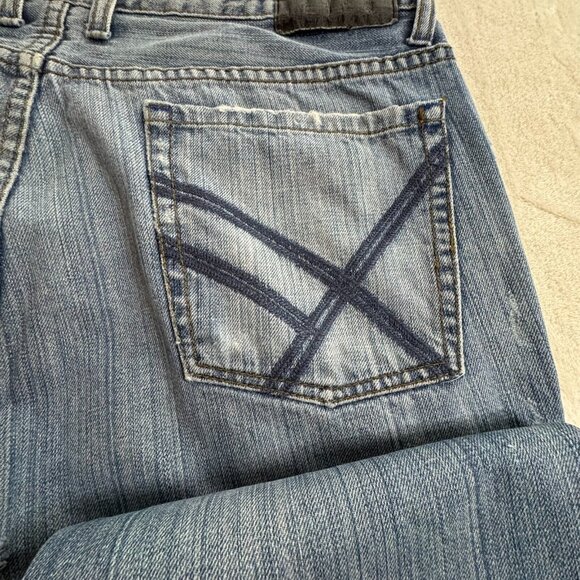 Kenneth Cole Reaction Men's Jeans Boot Cut Medium Wash 36X32 Denim Blue - Picture 6 of 10